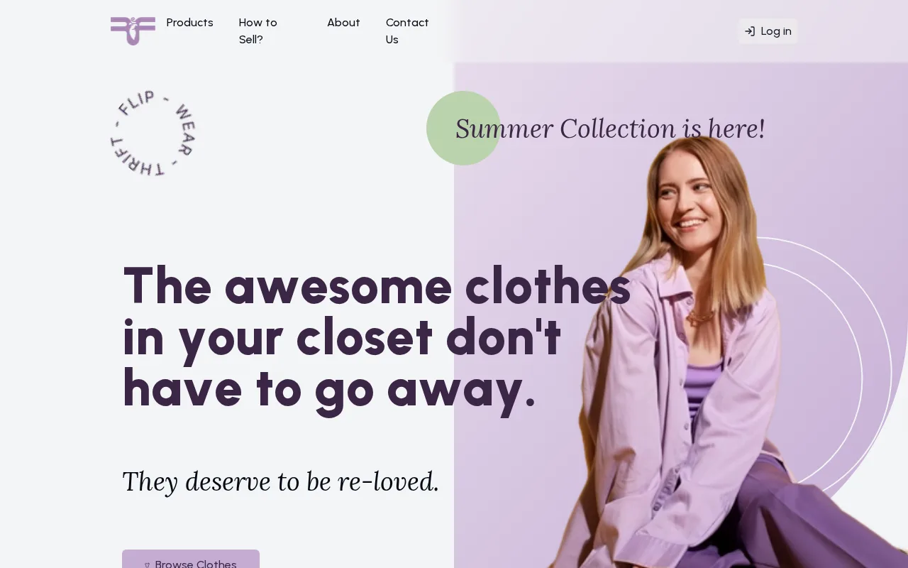 Refashion Thriftstore website