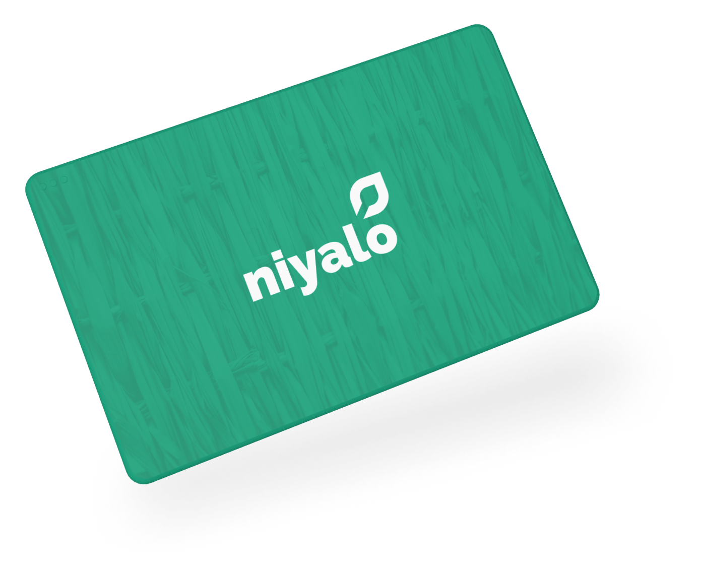 a card with Niyalo Creatives logo